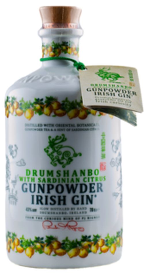 Drumshanbo Gunpowder Irish Gin with Sardinian Citrus Ceramic 43% 0,7L