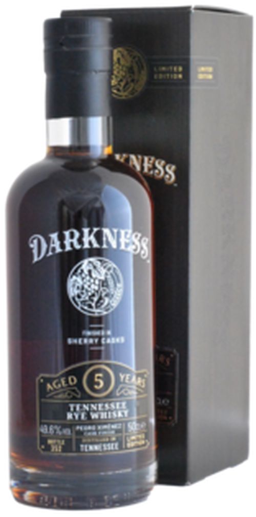 Darkness 5YO Tennessy Rye Pedro Ximenez Cask Finish 49,6% 0,5L