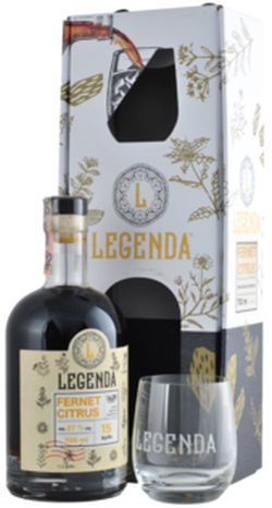 Legenda Fernet Citrus + 1 Pohár 27% 0,7L