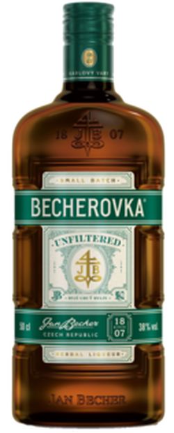 Becherovka UNFILTERED Likér 38% 0,5L