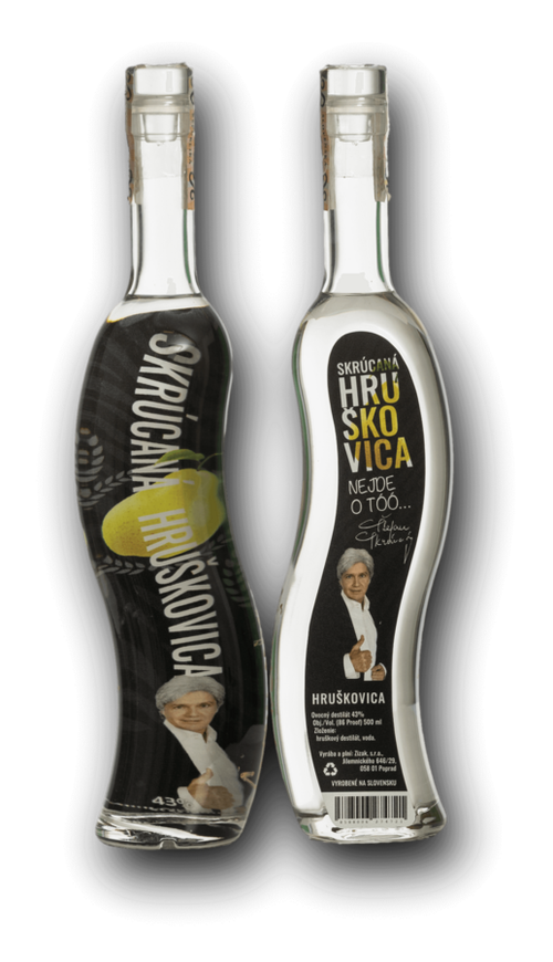 Skrúcaná Hruškovica 43% 0,5L