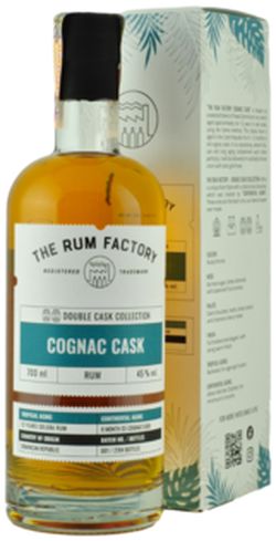 The Rum Factory - Double Cask Collection - Cognac Cask 45% 0,7L