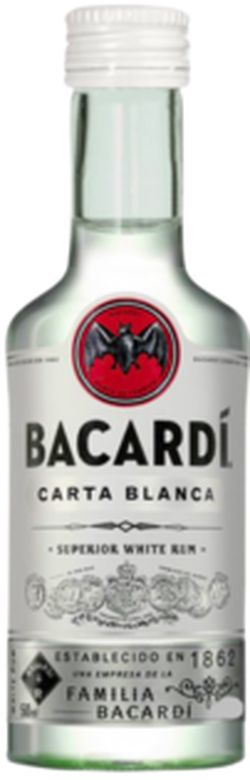 Mini Bacardi Carta Blanca 40% 0,05l
