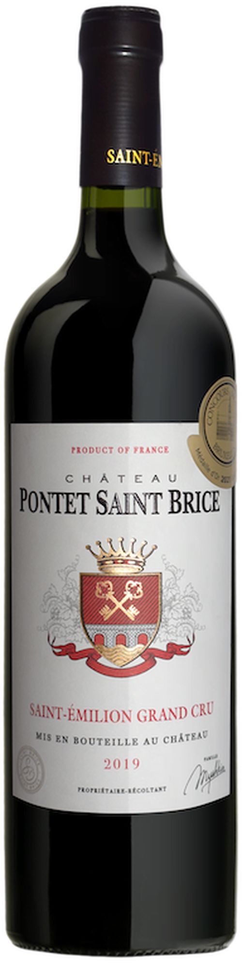 Chateau Pontet Saint Brice 2019, Saint-Emilion Grand Cru, Bordeaux